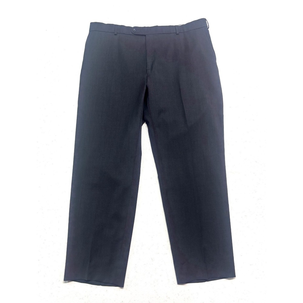 Ballin 40x30 Charcoal Super 120s Wool Dress Suit Pants Flat Front Comfort EZE